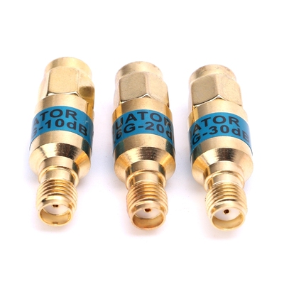 New Arrival Golden Attenuator SMA-JK Male to Female RF Coaxi