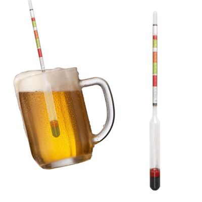 2020 New 2pcs Triple Scale Hydrometer Self Brewed Wine Sugar