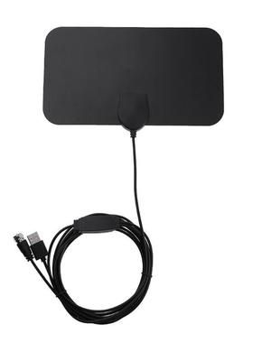 Flat 1080P TV Amplified Indoor Antenna 50Miles Range Signal