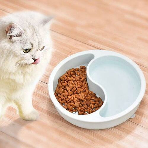2 in 1 Pet Dog Bowl Silicone Puppy Drinker Feeder Cat Dog