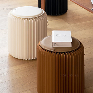 Creative Round Stool Living Room Furniture Bedroom Kraft