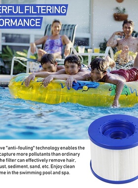 Hot 6 Pack 4 Filters for Club Spa Hot Tubs Inflatable Spa