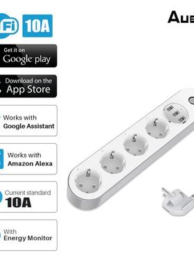 Aubess EU Power Strip With Extension Cable Electrical