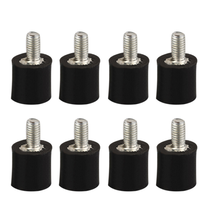 8pcs M3 Male Female Anti Vibration Rubber Isolator Mounts Bo