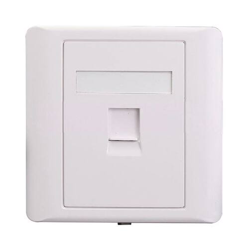2Pcs Socket Faceplate Cat5e Network Keystone Cable Wall Jack