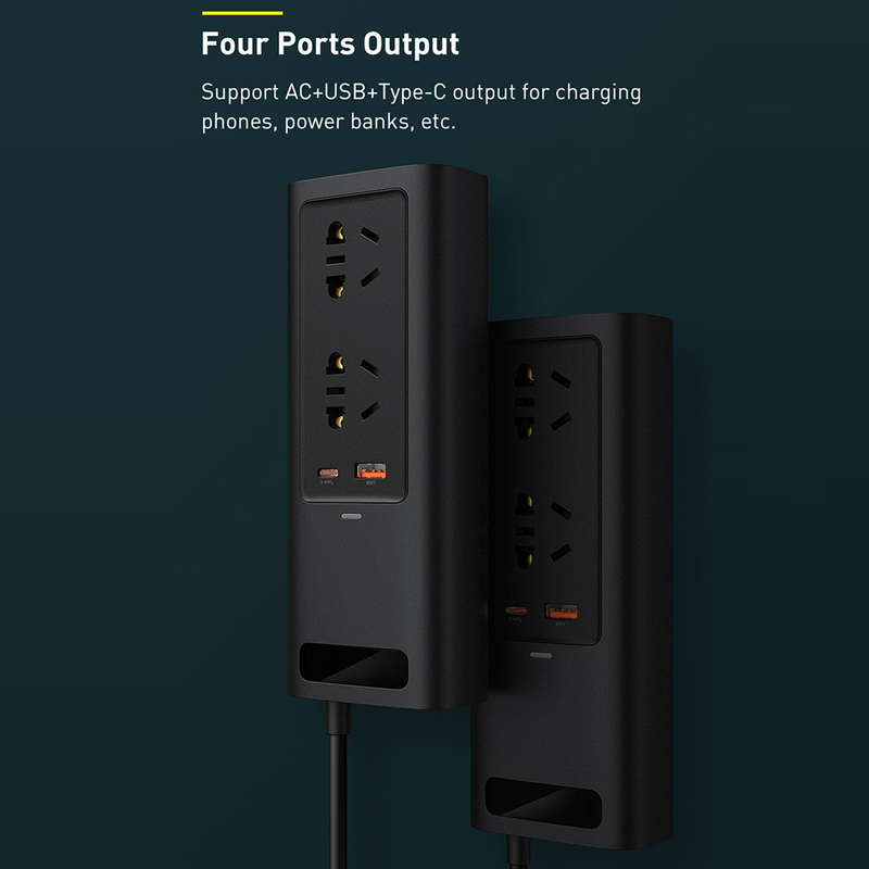 Baseus Car Inverter DC 12V To AC 220V 150W Converter Auto Po