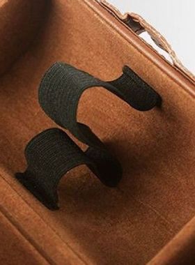 Leather shoes care set of 6 pieces, shoehorn, shoe polish,