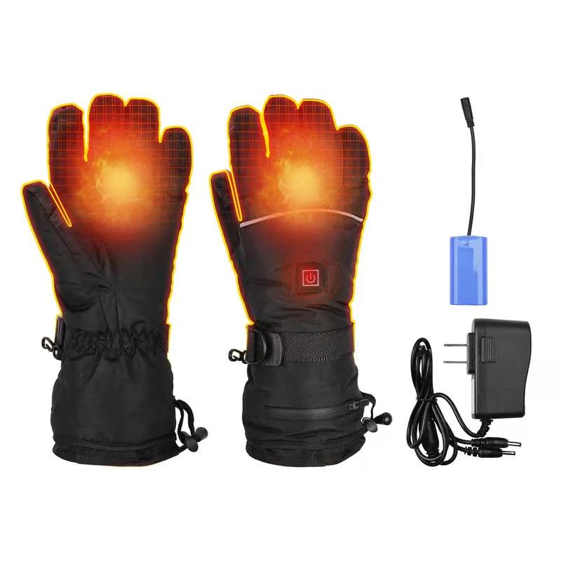 Winter Ski Heated Gloves Rechargeable Electric Heating