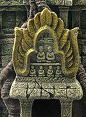 K5DC Vietnamese Temple Fish Tank Landscaping Ornament