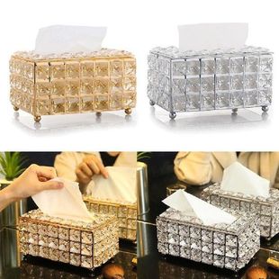 European-style Square Crystal Tissue Box Home Bar KTV Table