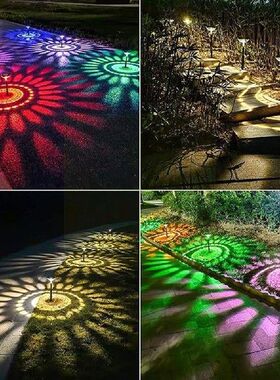 Garden Lights Solar Water Drop Projector Lamp Led Light