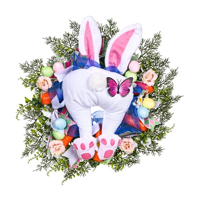 Hot Colorful Easter Rabbit Garlands Door Oranments Wall