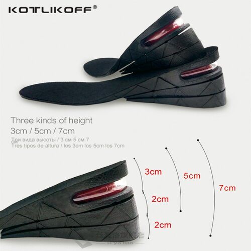 KOTLIKOFF 3-7cm Height Increase Insole Cushion Height Lift A