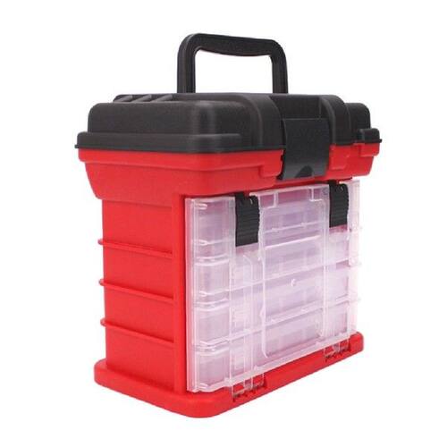 Utility Fishing Tackle Box 4-Layers Fishing Case with