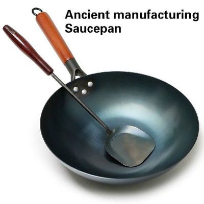 High Quality Saucepan Iron Wok Traditional Handmade Iron