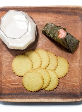 Hot 2 Pieces Square Acacia Wood Serving Tray for Home Decor