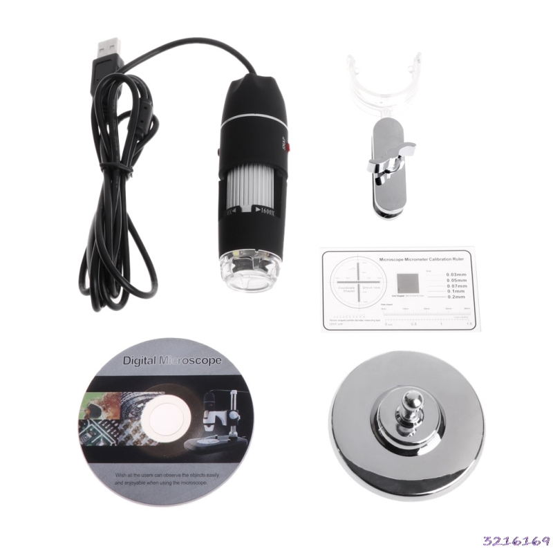 1600X 2MP Zoom Microscope 8 LED USB Magnifier Endoscope Came
