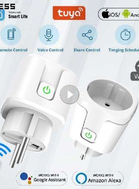 AUBESS Tuya WiFi EU Smart Plug 20A Bluetooth-compatible