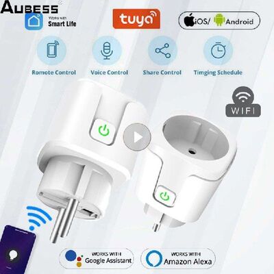 AUBESS Tuya WiFi EU Smart Plug 20A Bluetooth-compatible