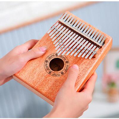 Kalimba 17 Keys Thumb Piano Finger Piano With Tuning Hammer