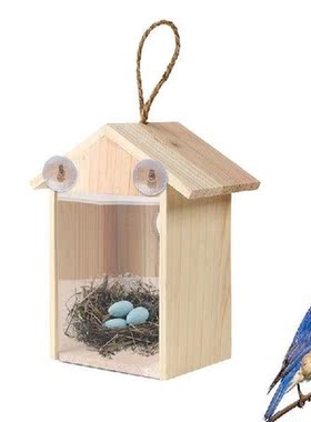 Window Bird Houses For Viewing Wooden Wild Bird Feeder