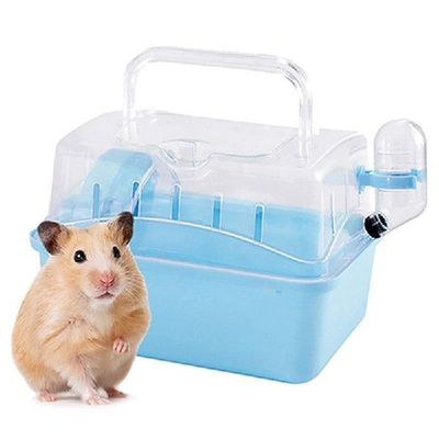 Hamster Cage Transparent Plastic Small Animal Nest Guinea