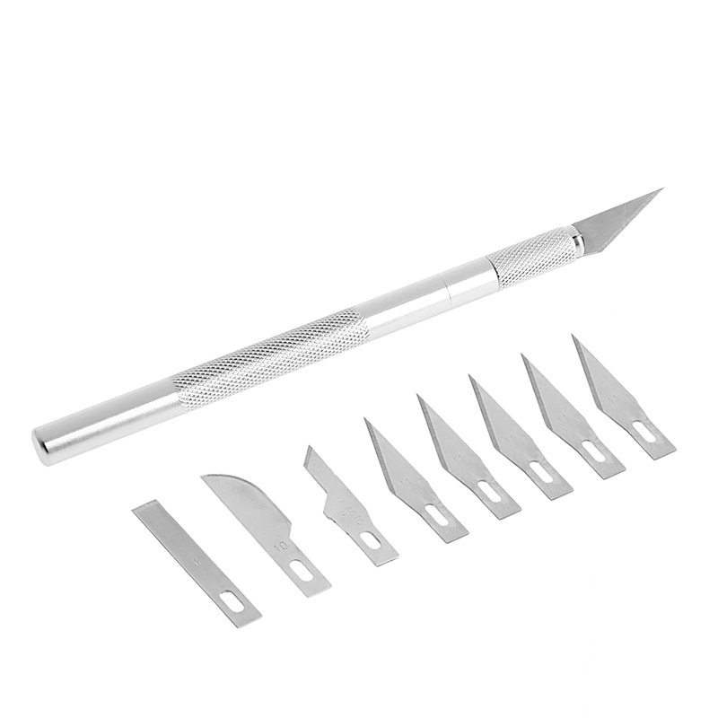 9 Blades Carving Cutting Tool Fruit Food Engraving Knife Sca