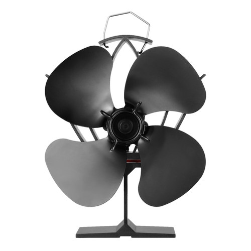 Fireplace Fan 4 Blade Heat Powered Stove Fan Log Wood