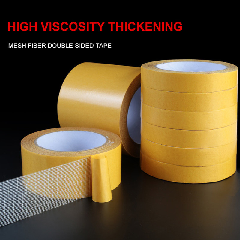 1roll 20m/10m double sided tape high viscosity grid fiber