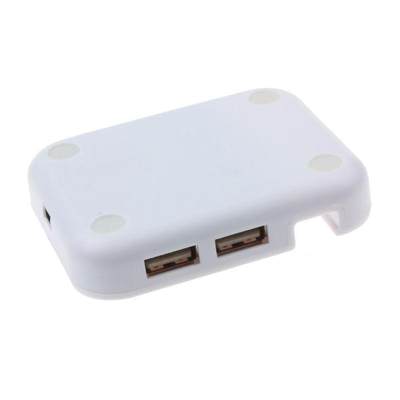 Shelf Slim Mini 4 Port USB 2.0 Hub For PC Laptop Computer