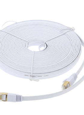 15 m speed Cat 7 SSTP RJ 45 category 7 flat LAN cable white