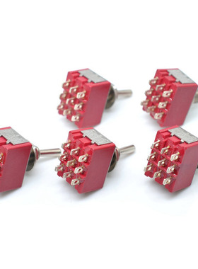 5Pcs MTS-302 On-On 3PDT 9 Pins Switch AC 250V/2A 125V/5A Car