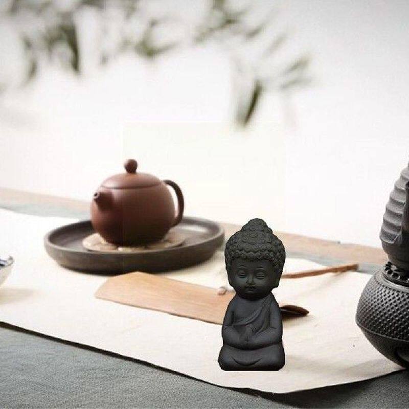 Mini Garden Accessories Buddha Statue Tea Pet Ceramic图片