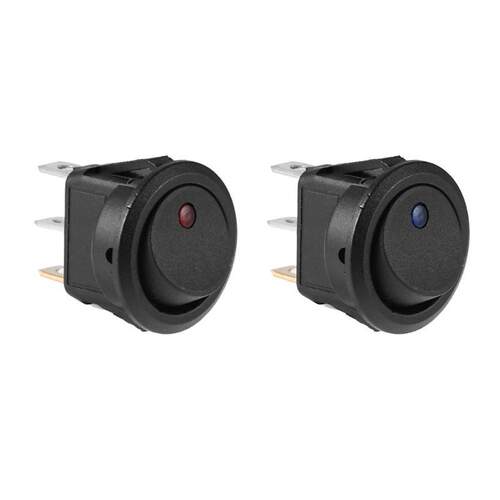 20A 12V 3 Pins Car Boat On Off Rocker Dot LED Light Rocker T