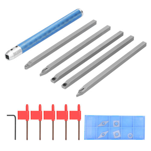 6Pcs High Hardness Metal Lathe Turning Tool Kit Boring Bar H