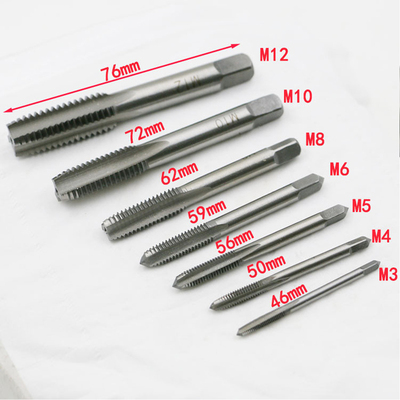 7PCS Bearing Steel Taper  HSS M3-M12 Machine Spiral Point St