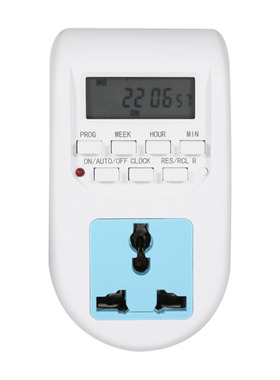 220V Multi-functional LCD Timer Socket Timing Outlet Switch