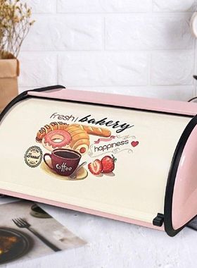 French Bread Box Large Capacity Metal Farmhouse Style
