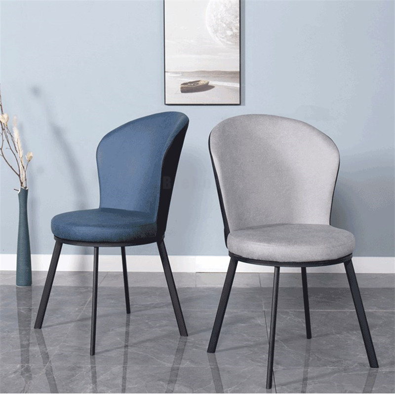 Nordic Dining Chairs Backrest Home Round Dining Chair