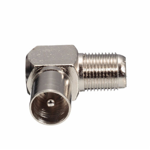 Right Angle TV Aerial Antenna Plug Connector Adapter Plug To
