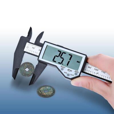 Digital Vernier Calipers Measure 150mm Electronic Carbon Fib