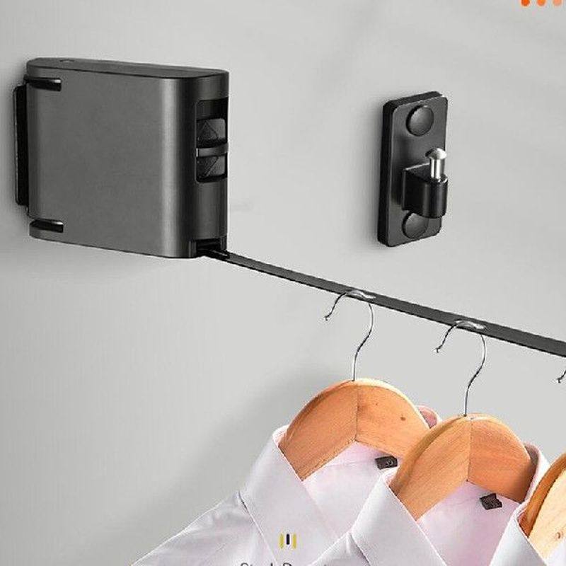 retractable clothesline wall-mounted indoor outdoor washing