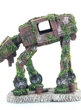 Autobot Robot Dog Shape Aquarium Landscape Decorations