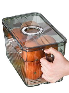 Clear Refrigerator Organizer Bins | Stackable Fridge