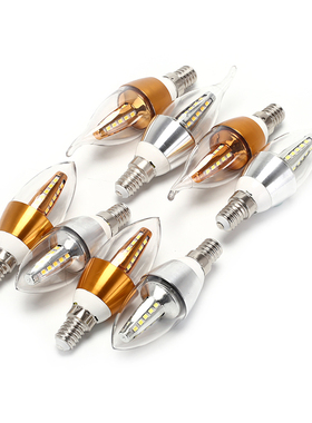 Aluminum Velas Lampara 220V Led E14 Candle LED Bulb LED Ligh
