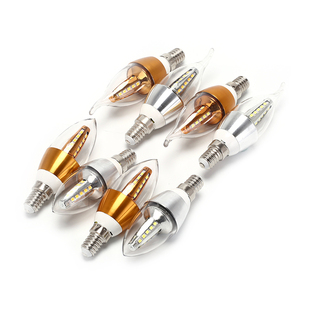 Aluminum Velas Lampara 220V Led E14 Candle LED Bulb LED Ligh