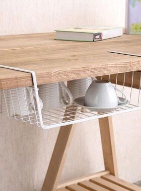 Metal Under Cabinet Basket Cupboard Hanging Organizer Mesh S