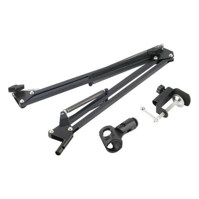 Mic Microphone Suspension Boom Scissor Arm Stand Holder for