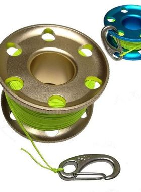 30/50M Aluminium Scuba Diving Finger Spool Reel with