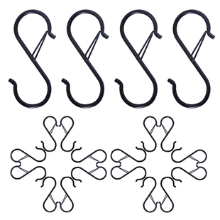 Hot 20PCS S Hook for Wardrobe Rod Hanging Plants, Pots &